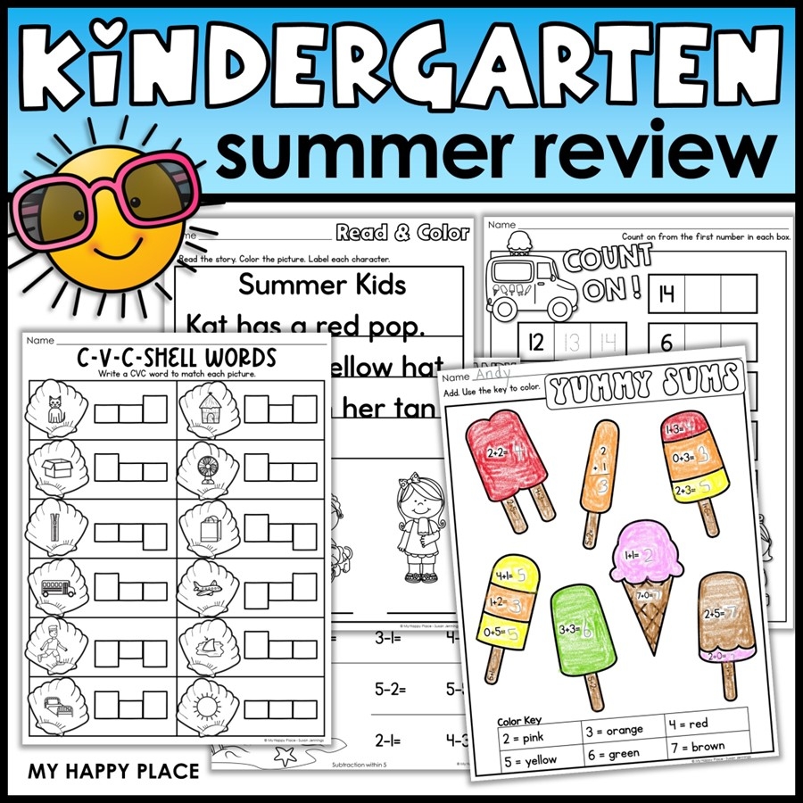 Free Printable Kindergarten Worksheet Packets