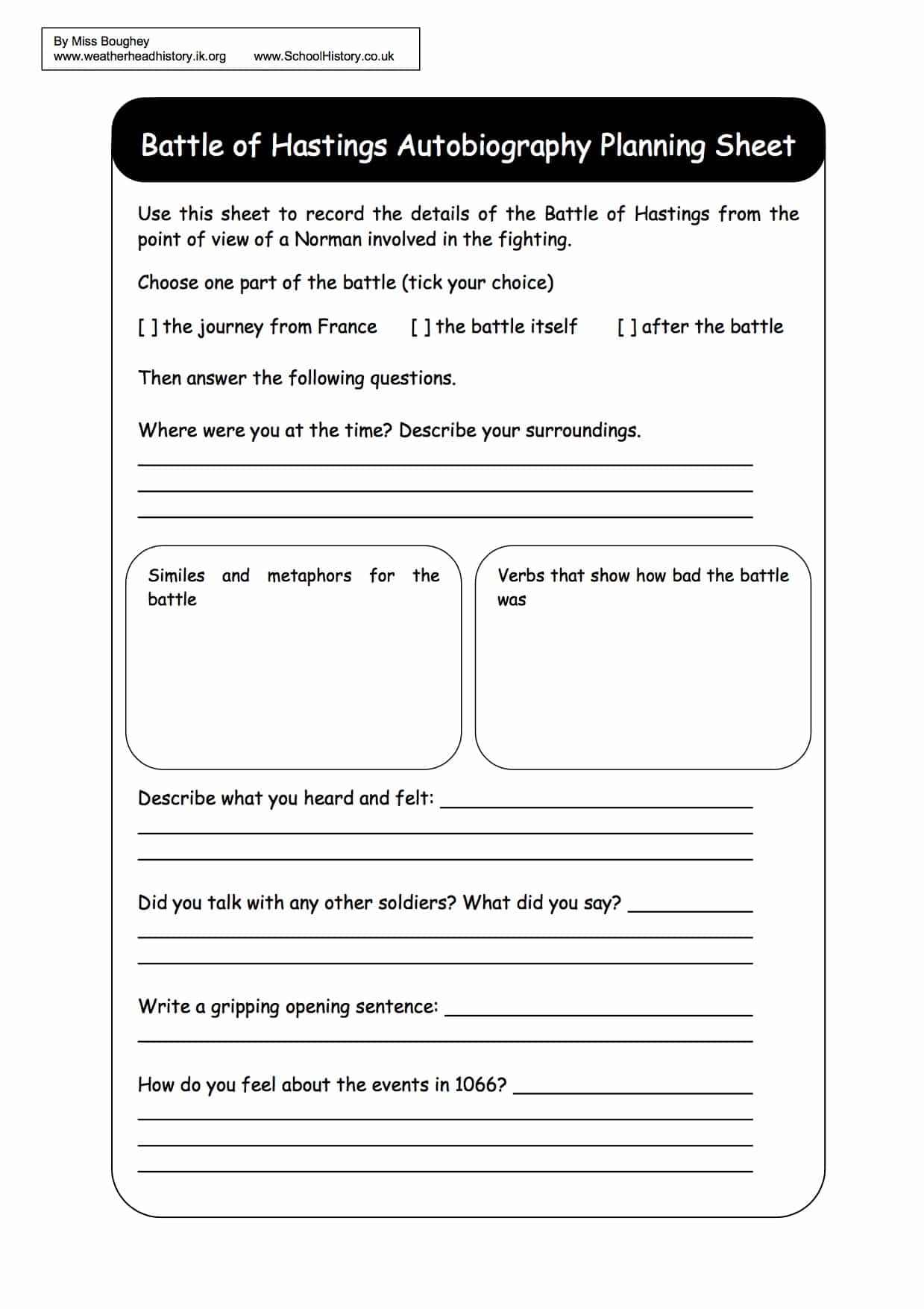 Free Printable History Worksheets Ks3