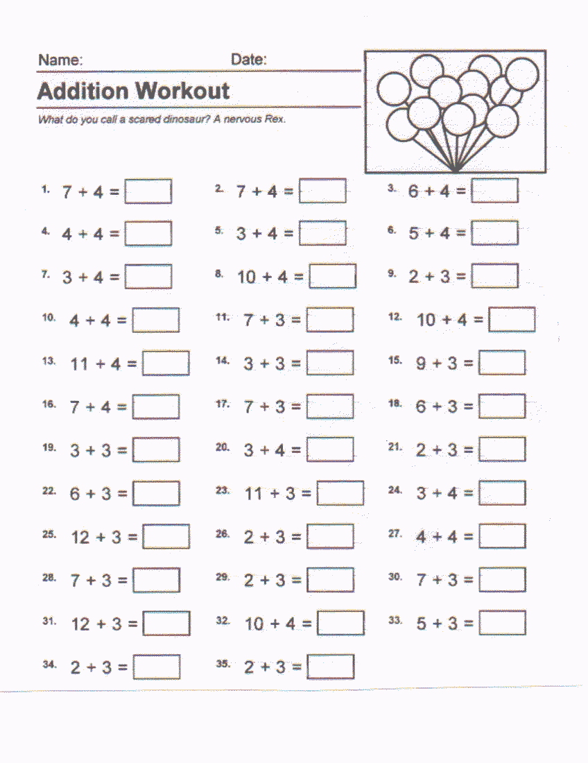 Free Printable Kumon Math Worksheets