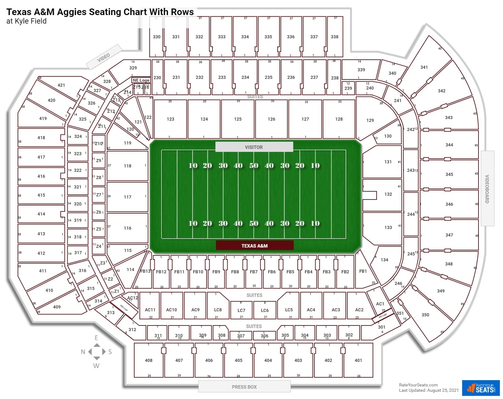 Kyle Field Seating Chart RateYourSeats