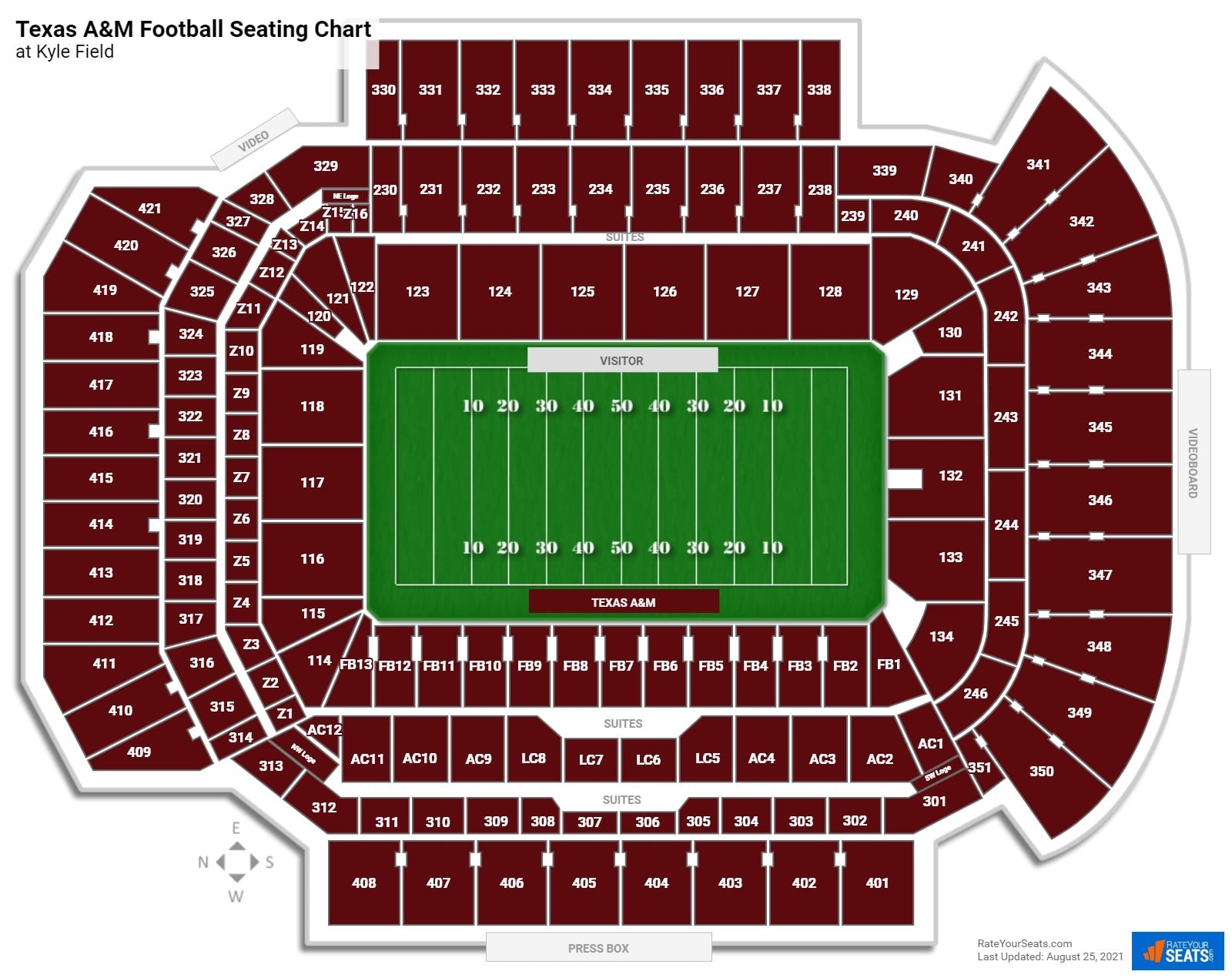 Kyle Field Seating Chart RateYourSeats