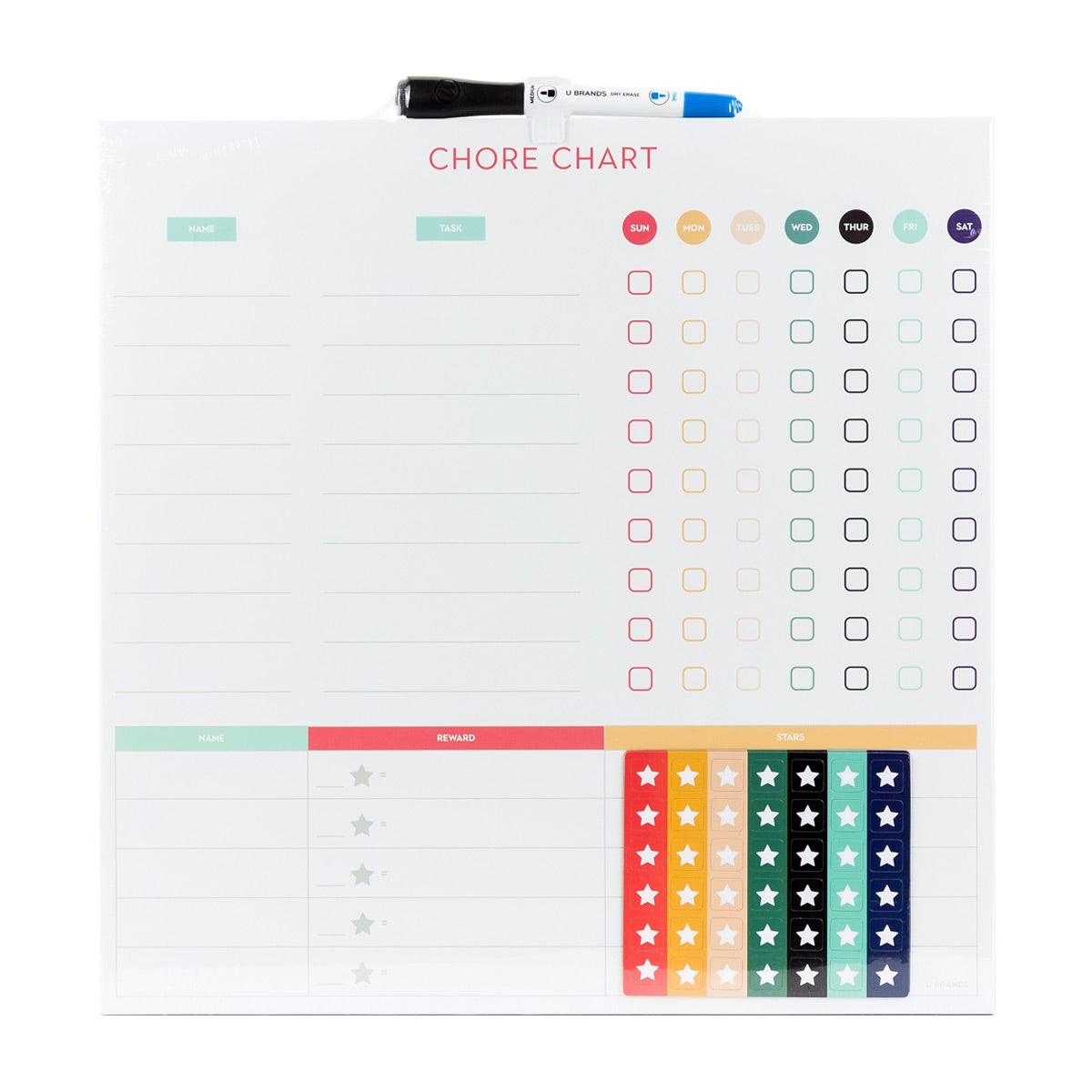 Laminated Chore Rota Weekly Chore Chart For Kids Horse Themed Reward Task Chart With Dry Erase Pen Chore Chart For Kids Multiple Kids