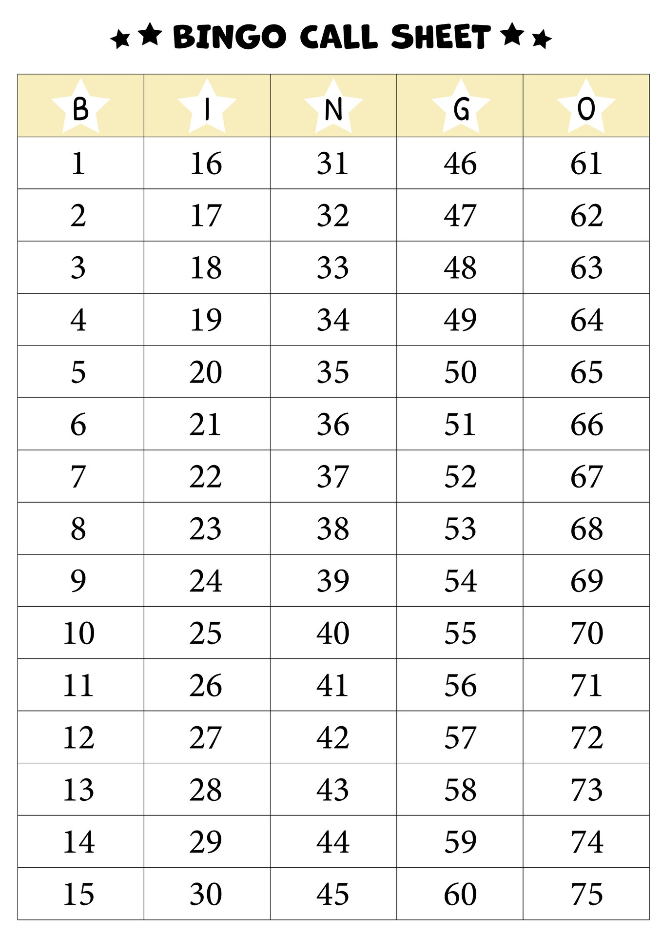 Large Bingo Game Set Free Printable Bingo Cards 1 75 PDF 200 Bingo Sheets Bingo Paper Sheets