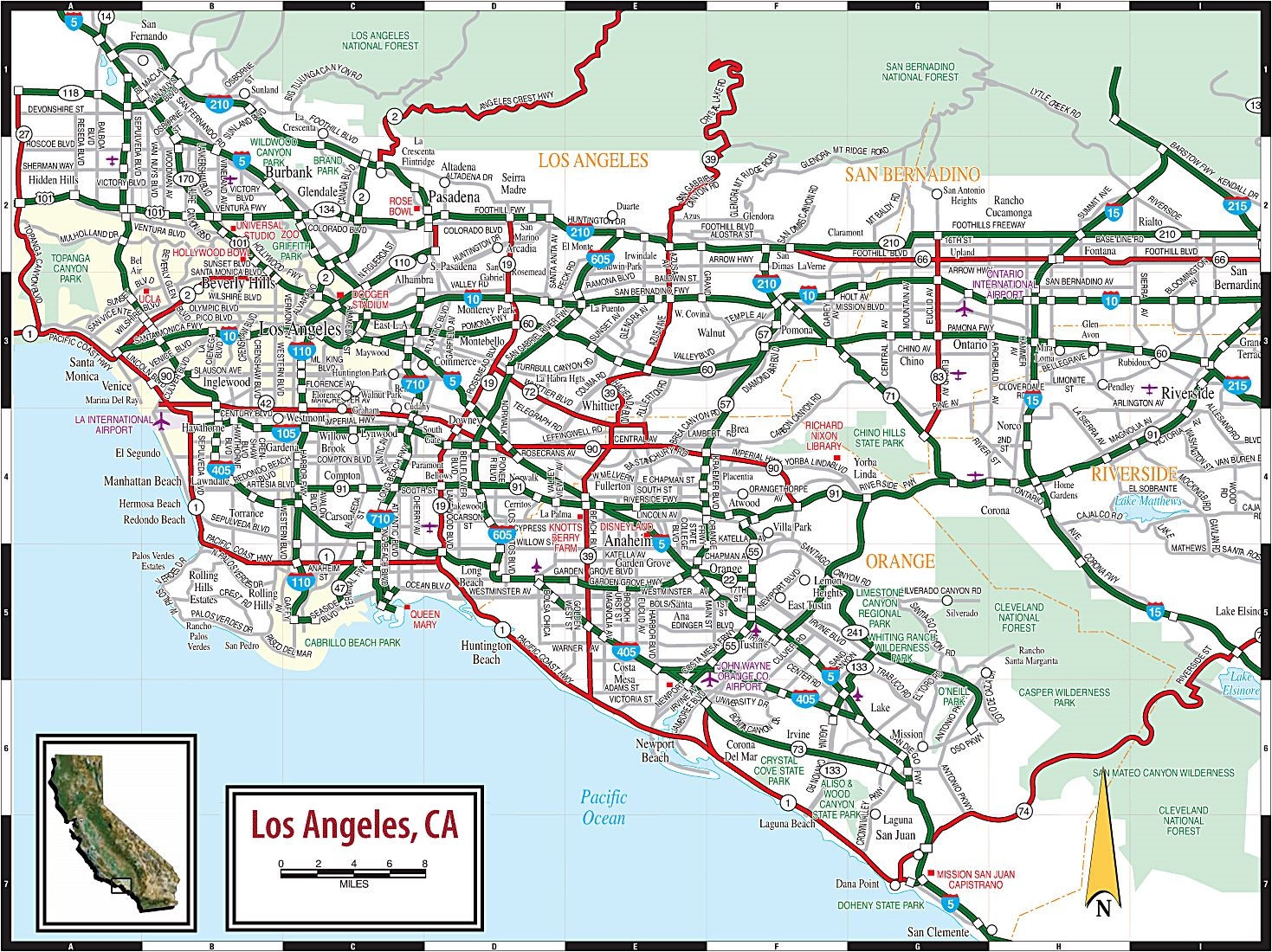 Large Los Angeles Maps For Free Download And Print High Resolution And Detailed Maps