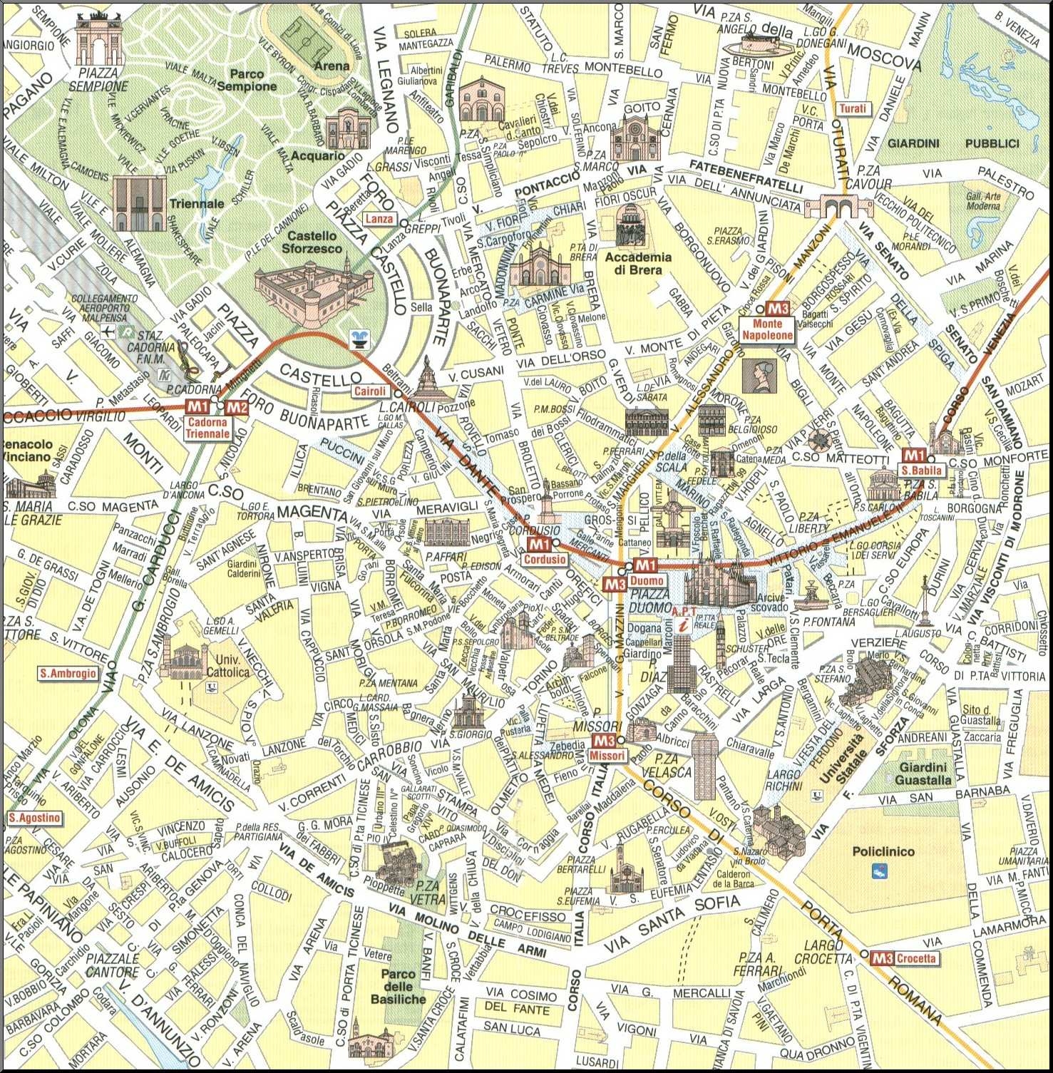 Large Milan Maps For Free Download And Print High Resolution And Detailed Maps Large Milan Maps For Free Download And Print High Resolution And Detailed Maps