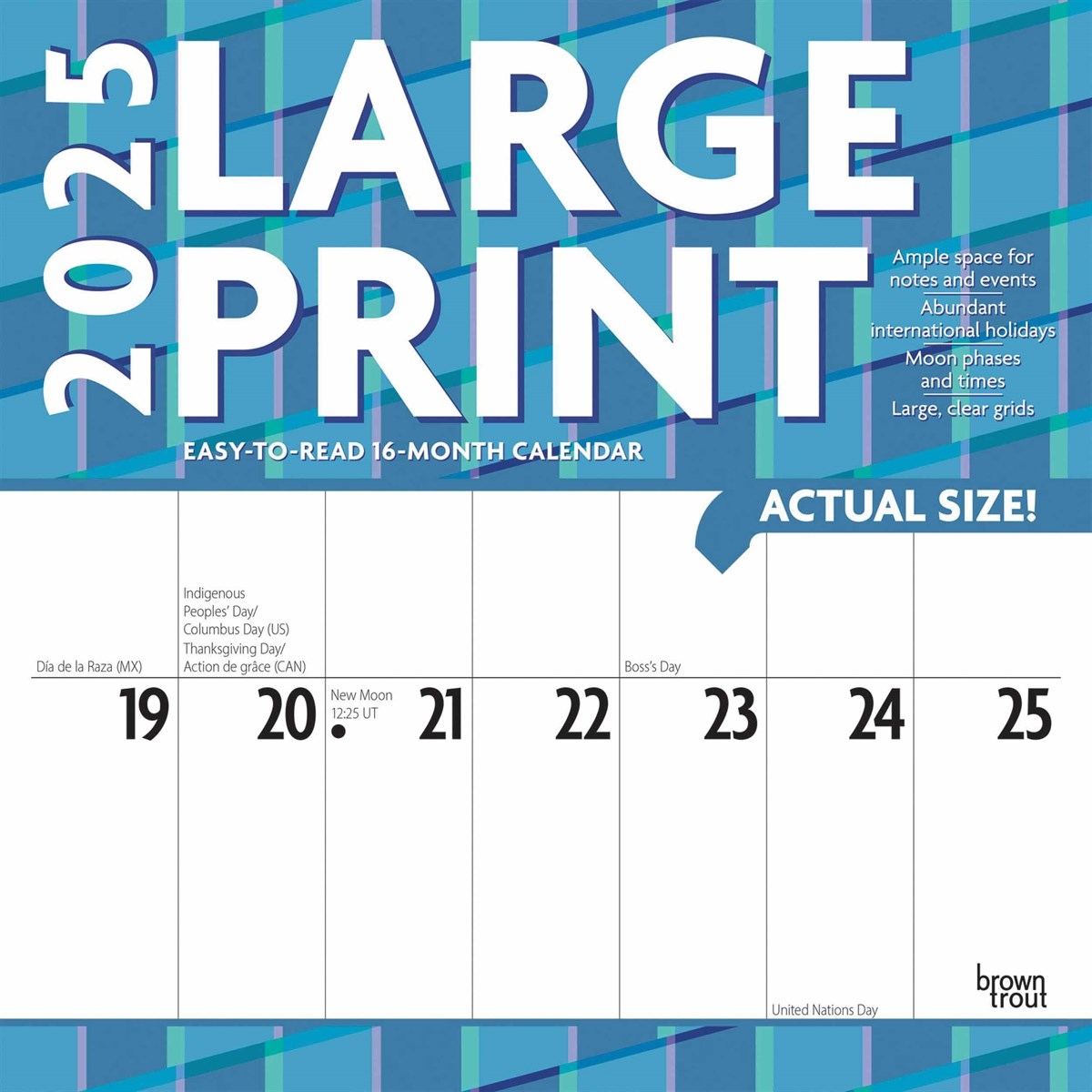 Large Calendar Printable
