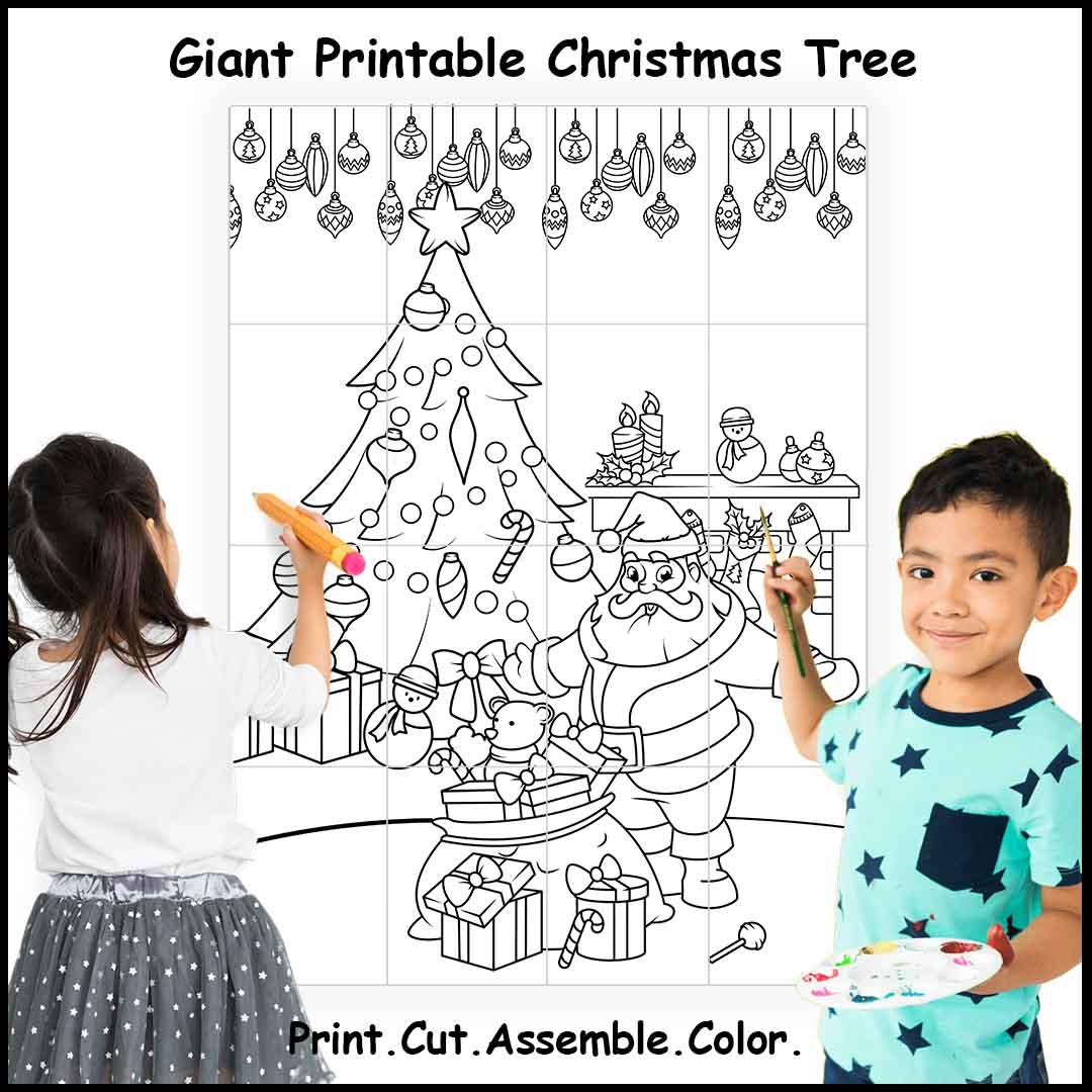 Free Printable Christmas Tree Coloring Sheets