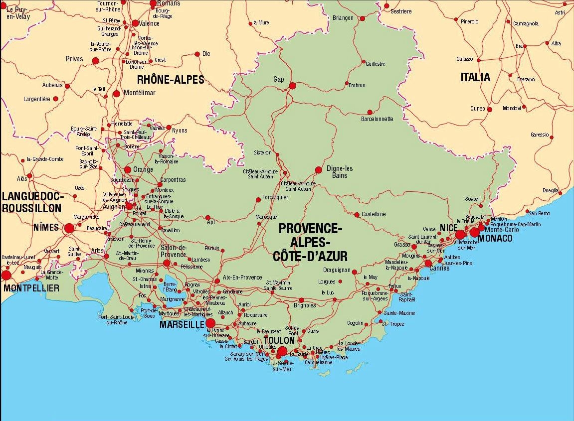 Large Provence Cote D Azur Maps For Free Download And Print High Resolution And Detailed Maps Large Provence Cote D Azur Maps For Free Download And Print High Resolution And Detailed Maps