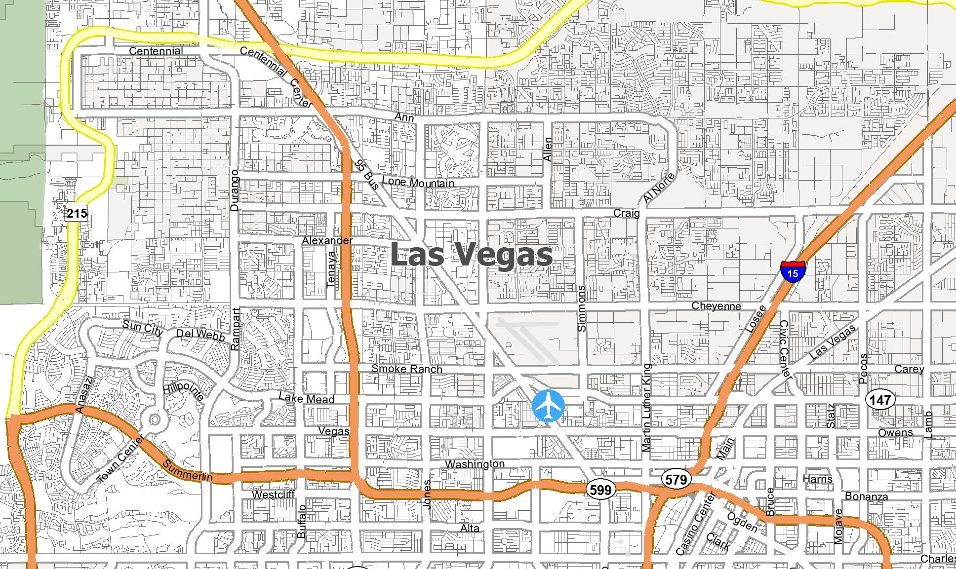 Las Vegas Map Nevada GIS Geography