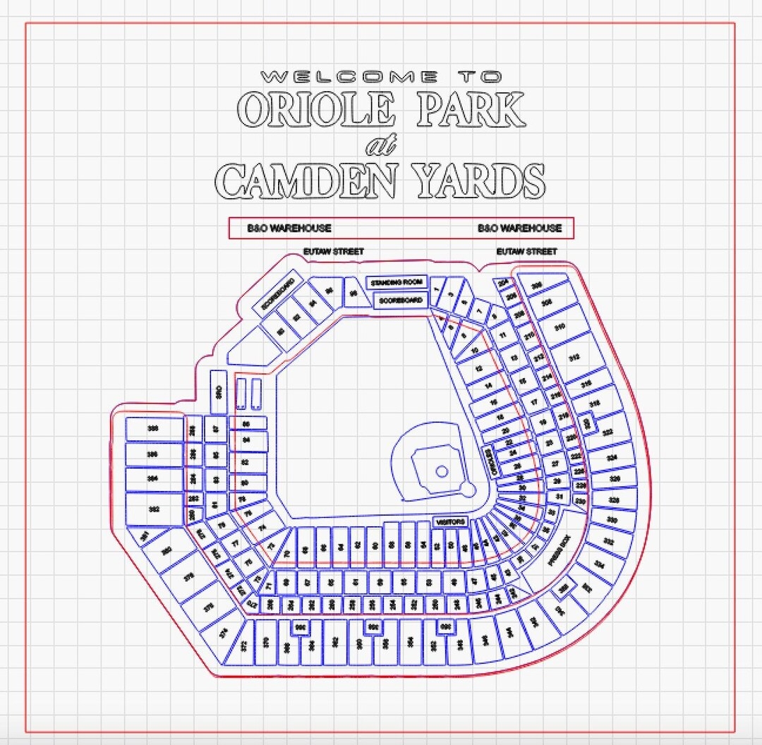 Laser Digital Cut File Oriole Park Camden Yards Digital Files Included Digital File Only Etsy