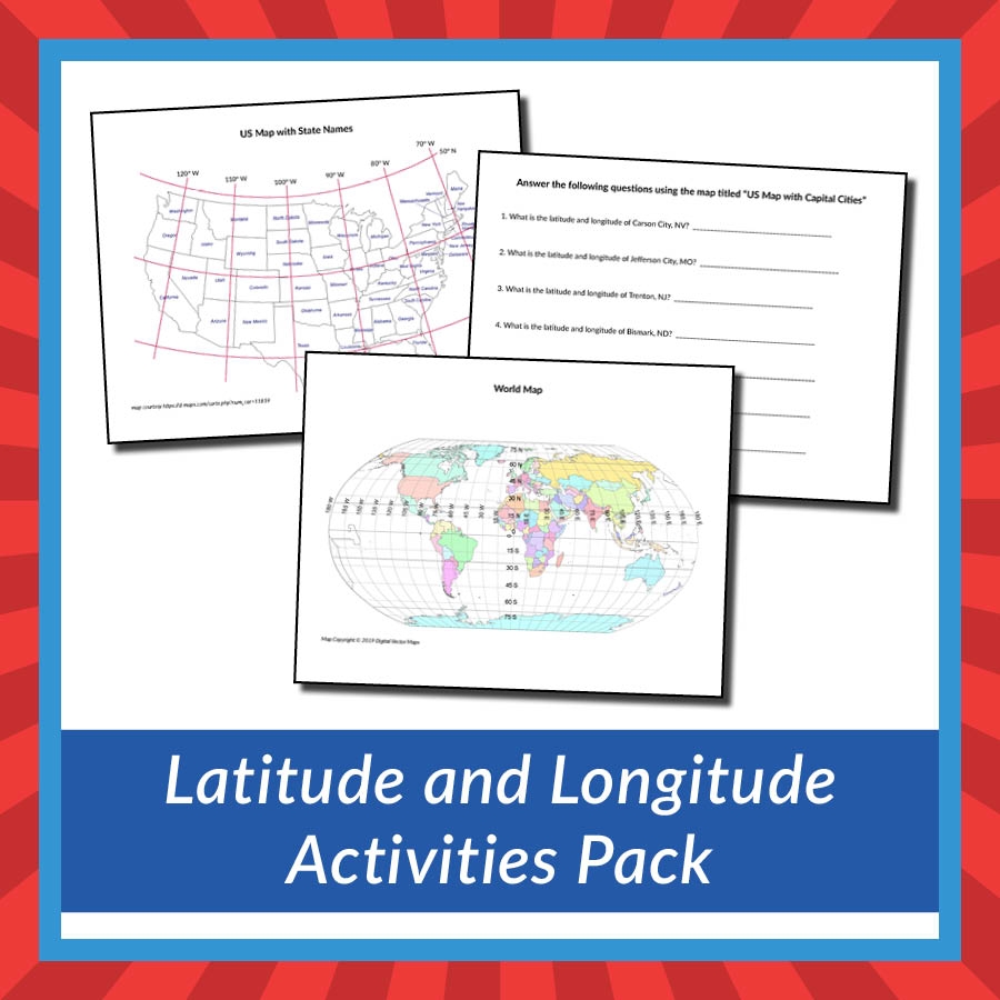 Latitude And Longitude Activities Pack Gift Of Curiosity
