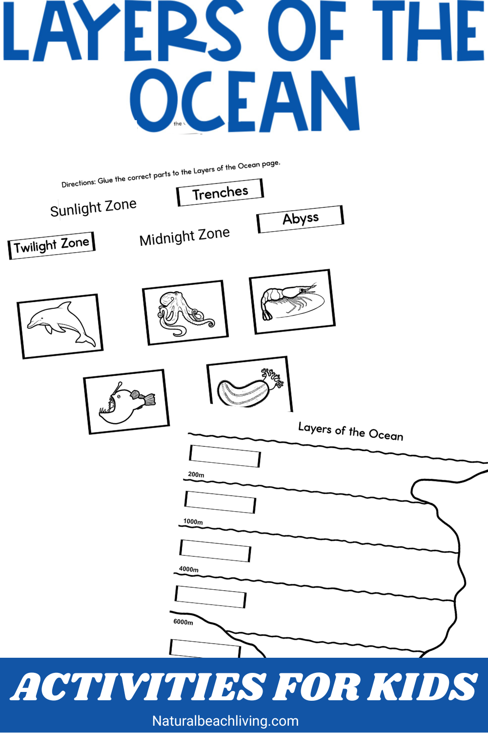 Layers Of The Ocean For Kids Free Printables Natural Beach Living