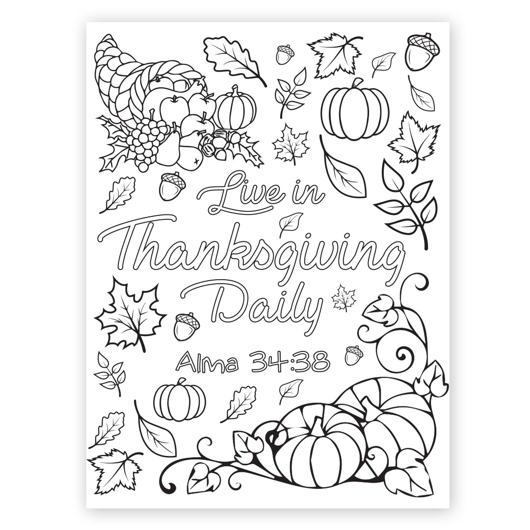 LDS Thanksgiving Printables