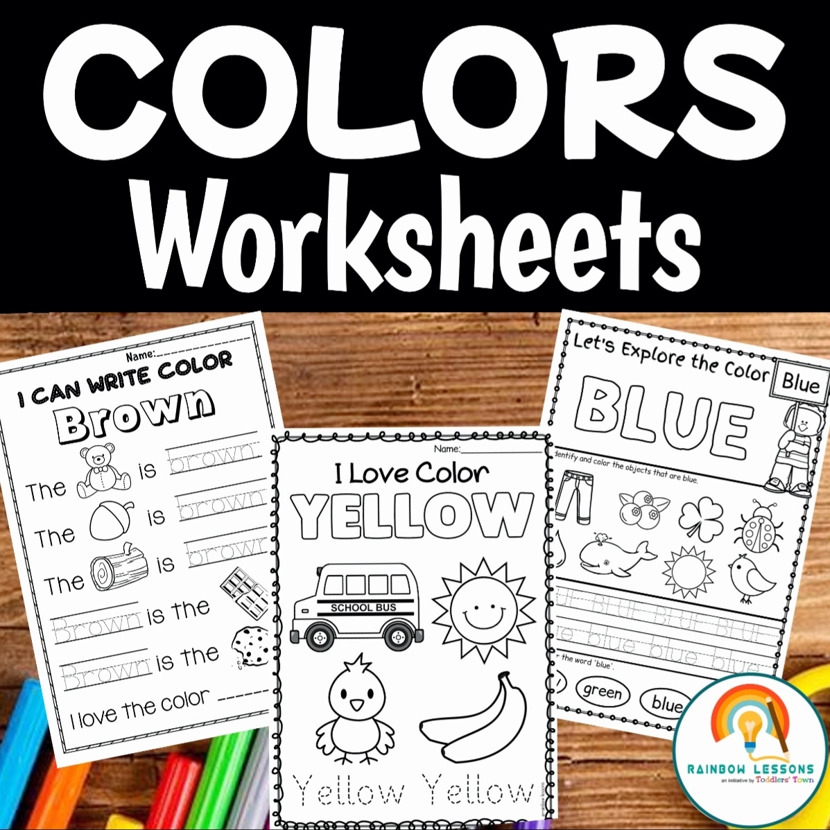 Color Words Worksheets Printable