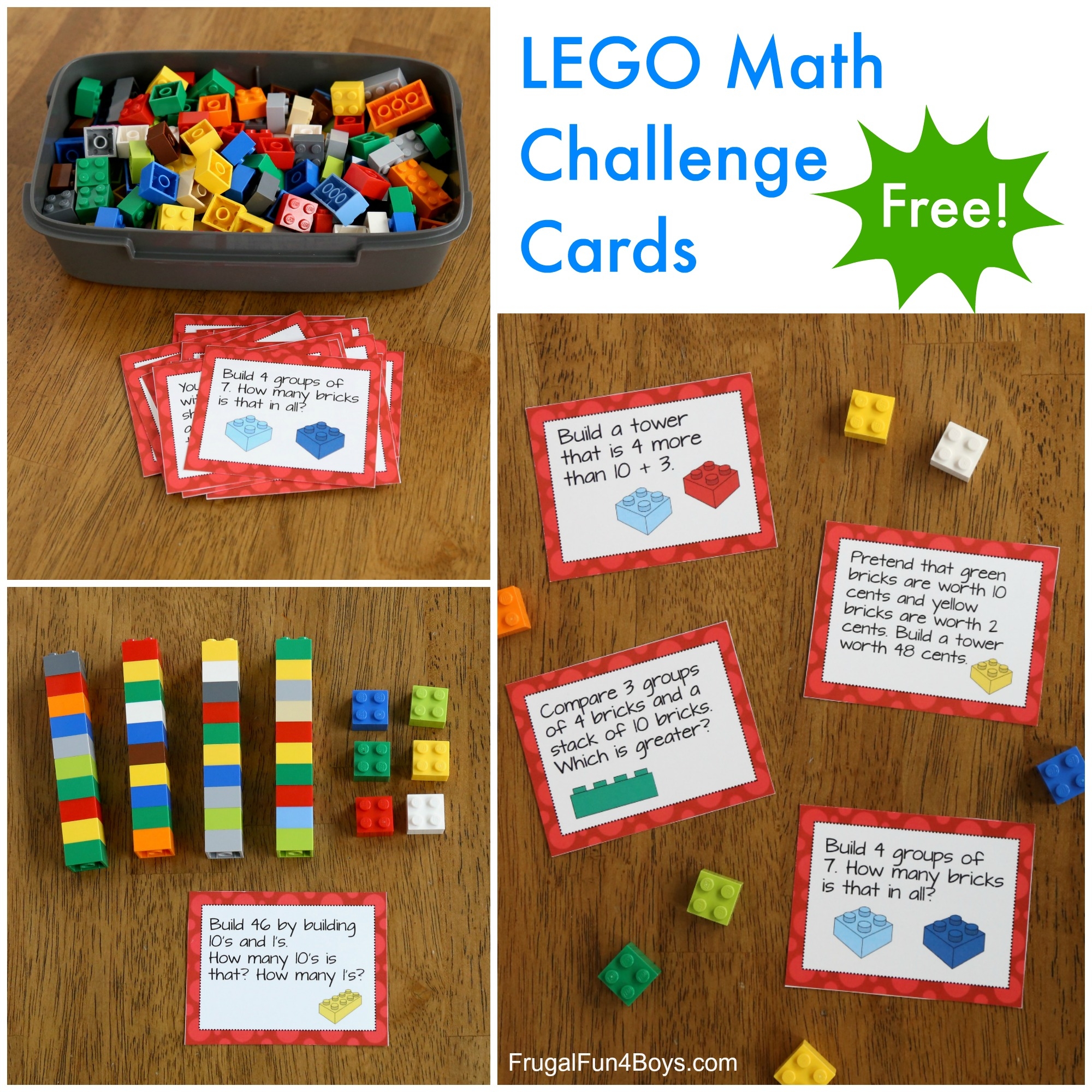 LEGO Math Investigation Printable Page Frugal Fun For Boys And Girls