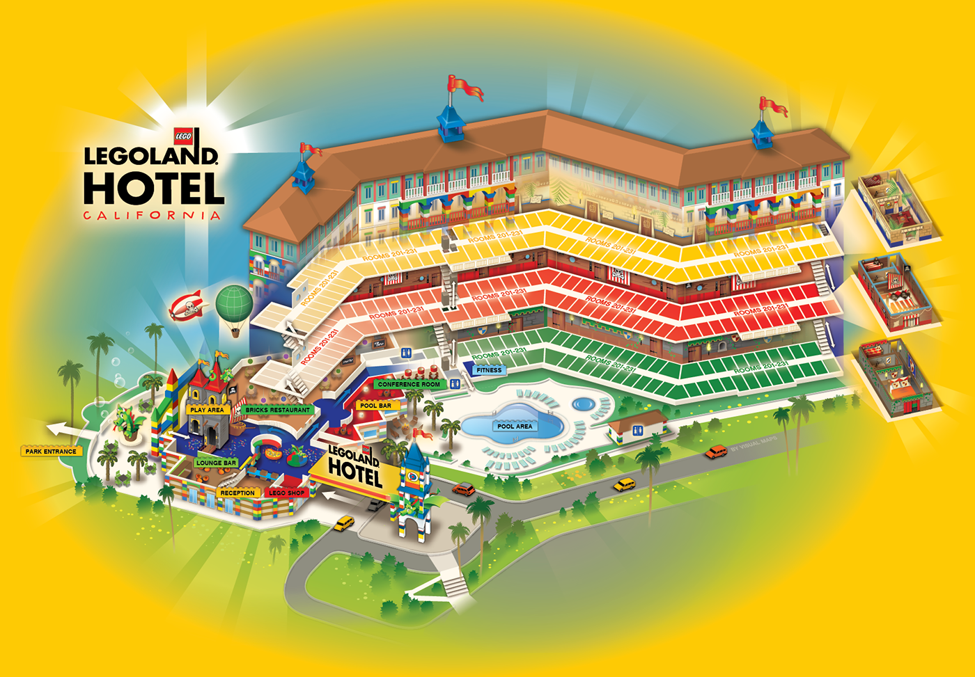 Legoland Hotel California 1 Images Behance