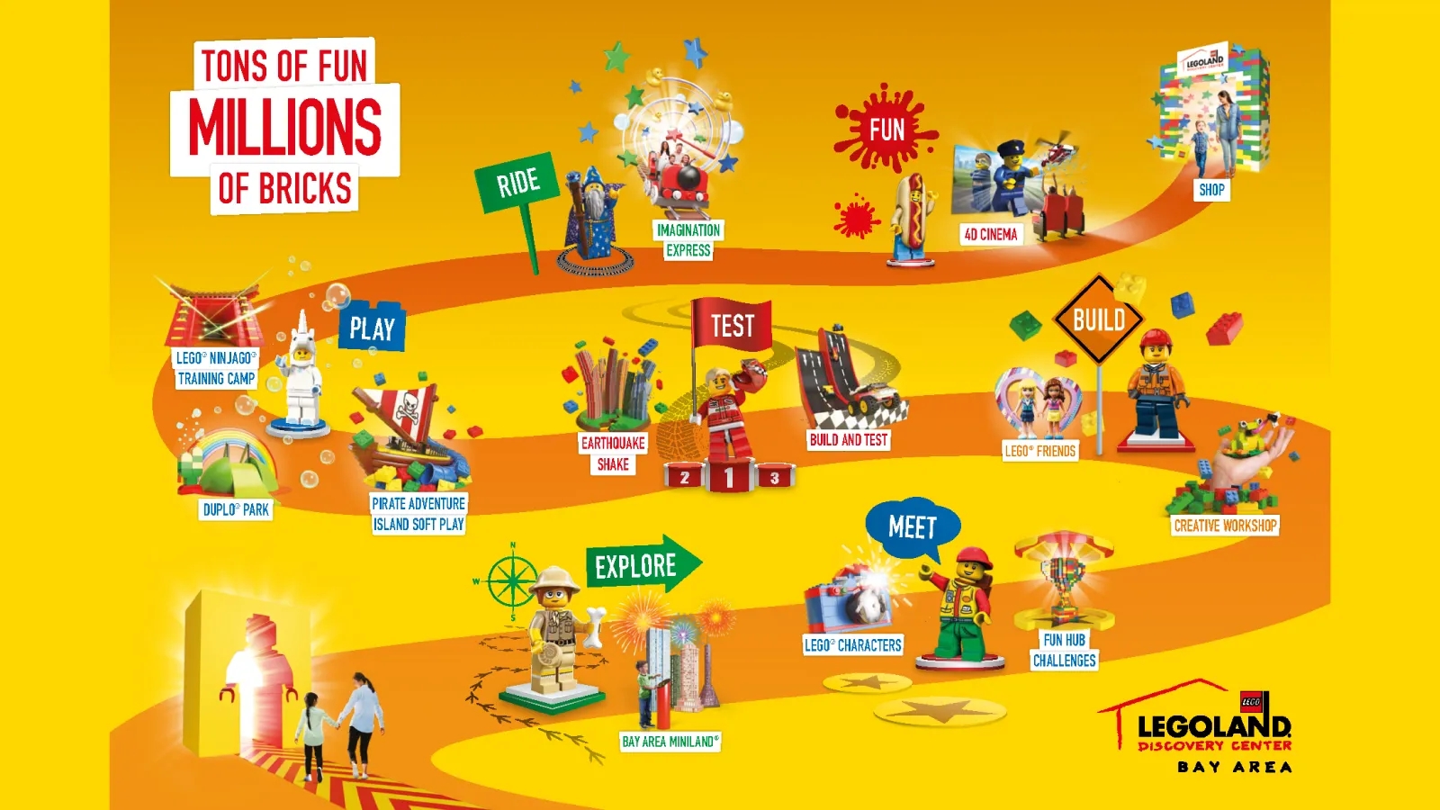 LEGOLAND Map Bay Area LEGOLAND Discovery Center Bay Area