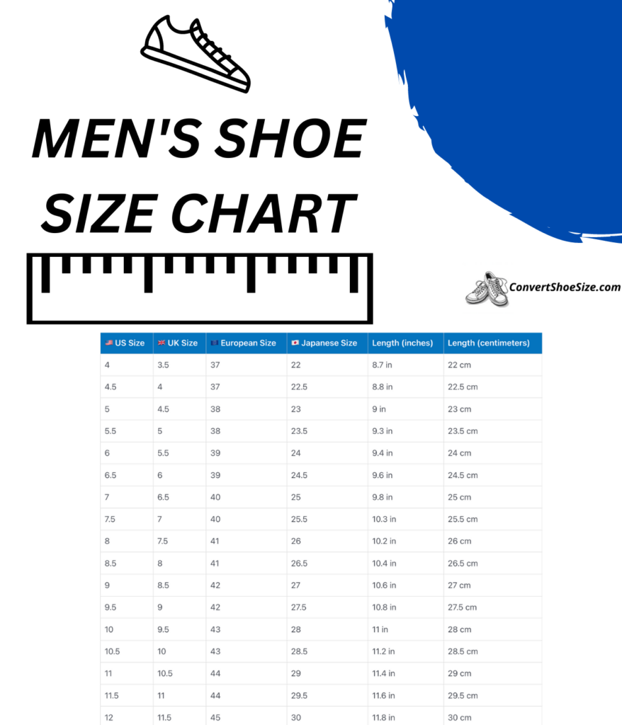 Length Shoe Size Chart Men Inches Measure Men 039 s In Women 039 s Shoe Size Printable Women Feet Length Shoe Size Chart Men Inches Measure Men 039 s In Women 039 s Shoe Size Printable Women Feet