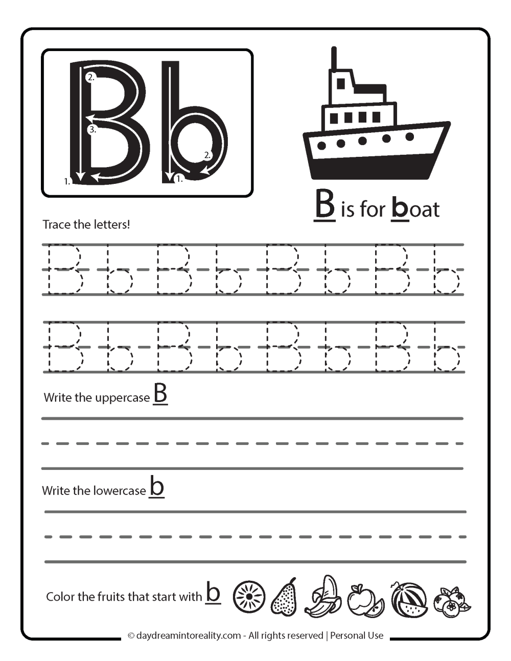 Free Printable Letter B Tracing Worksheets Free Printable Letter B Tracing Worksheets
