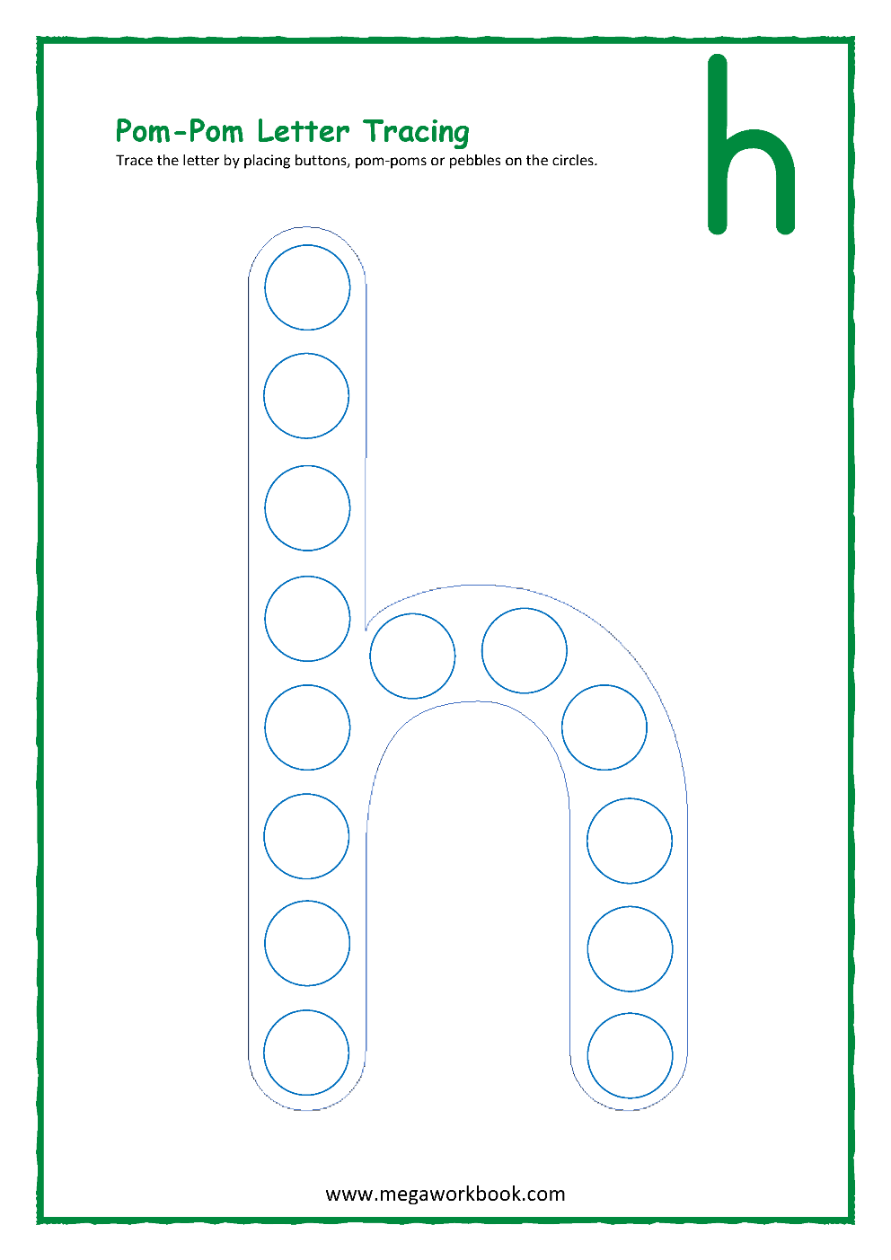 Letter H Activities Letter H Worksheets Letter H Crafts For Preschoolers Letter H Printables MegaWorkbook