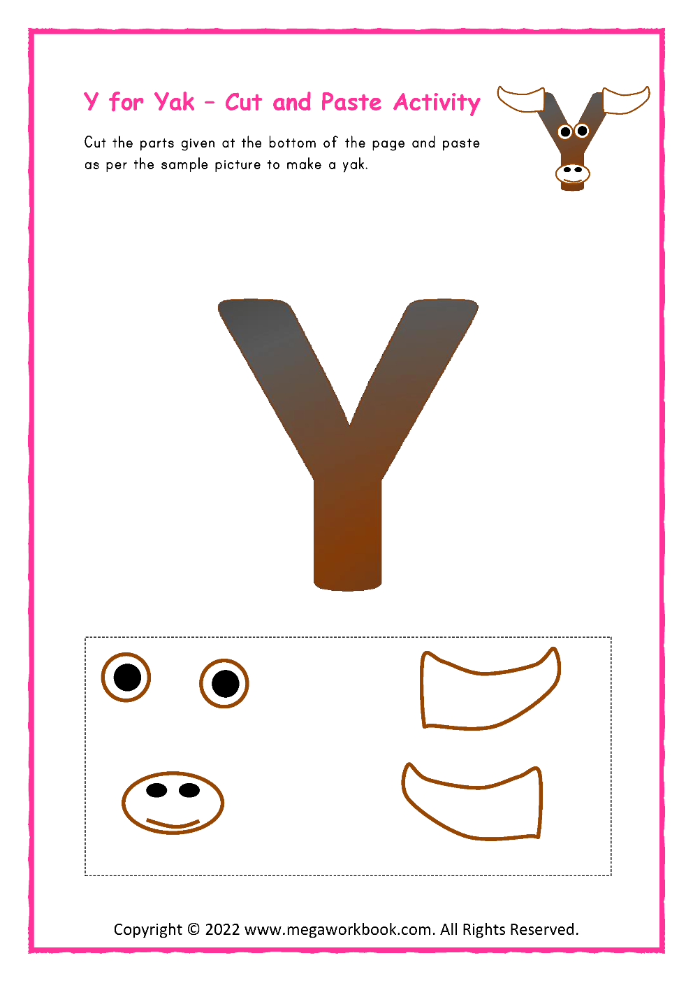 Letter Y Printable Worksheets Letter Y Printable Worksheets