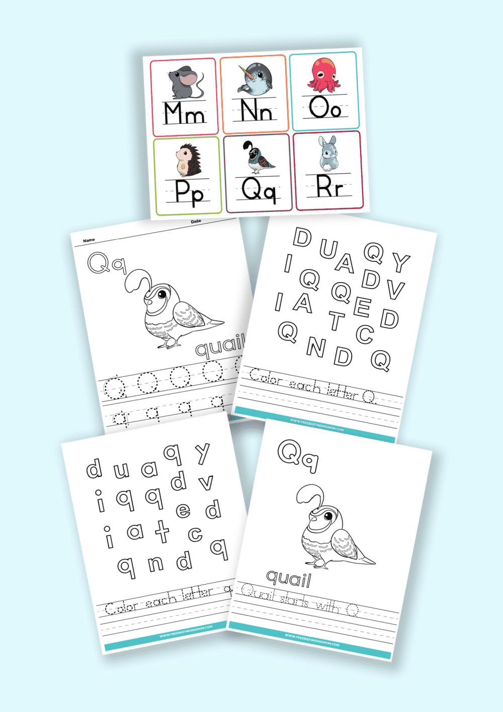 Letters Of The Alphabet Printable Worksheets Words That Start With Q