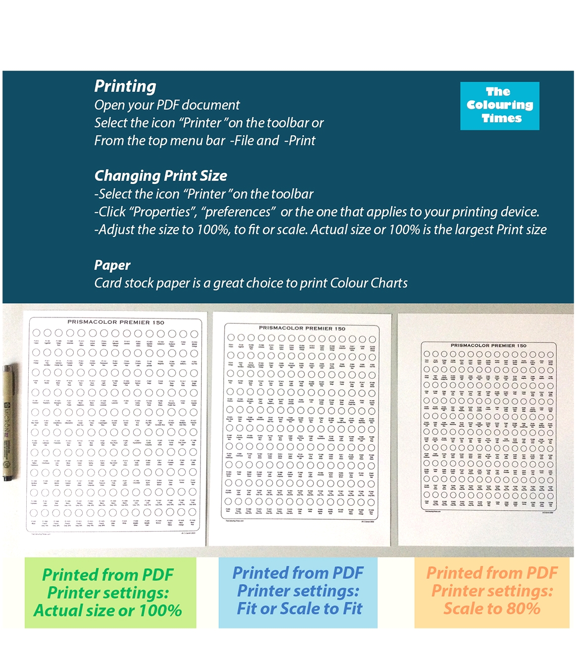 Luminance 76 Swatch Chart Template PDF Caran DAche Digital Colour Chart Payhip