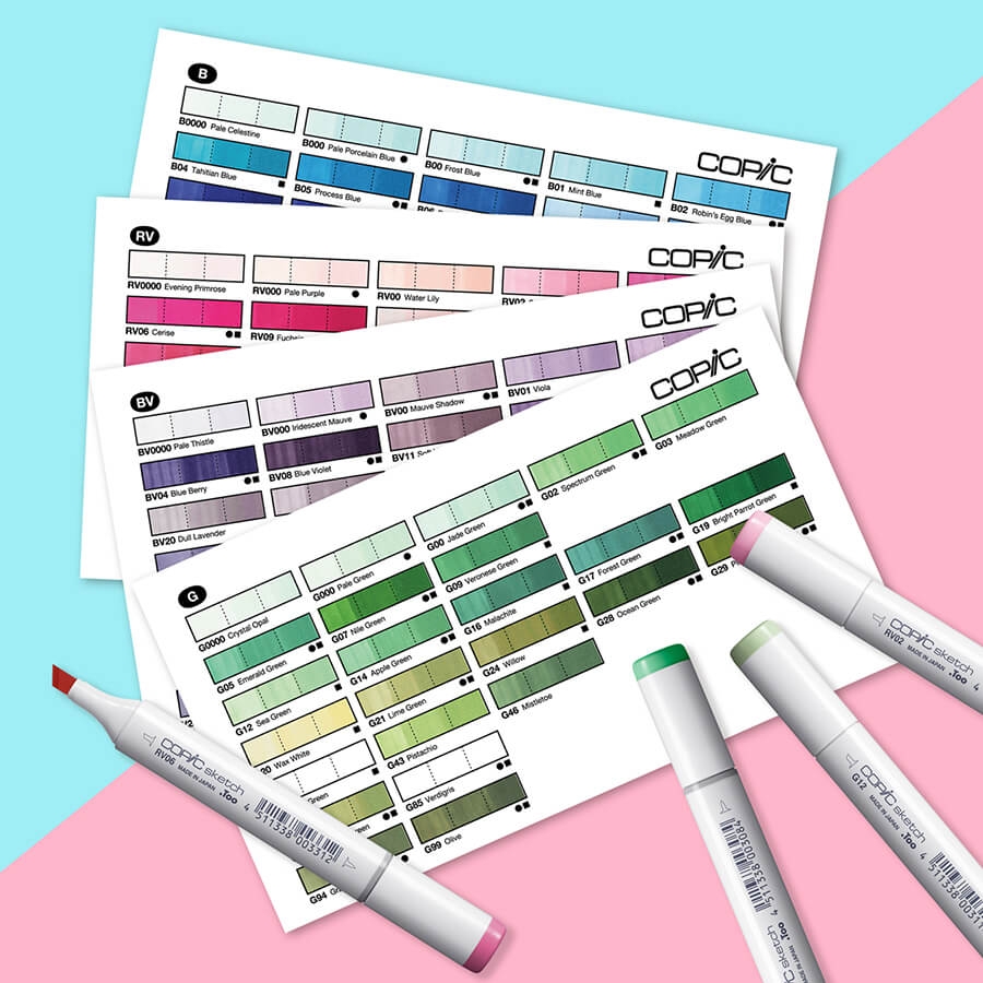 Copic Printable Chart Copic Printable Chart