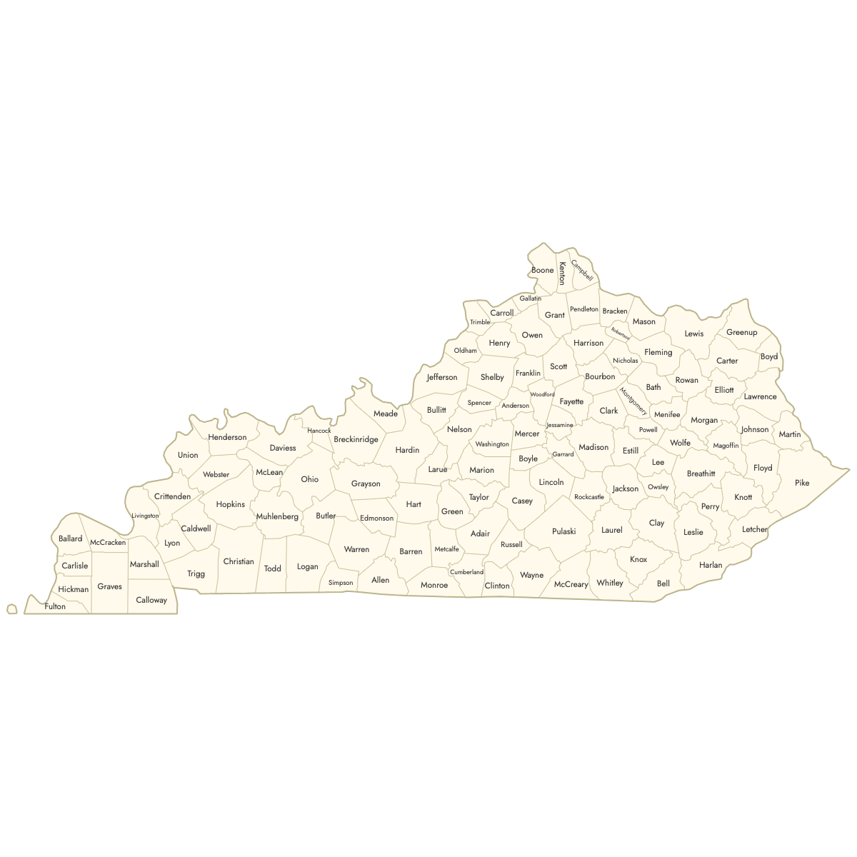 Map Of Kentucky Counties Explore Download Create Your Own Ultimaps