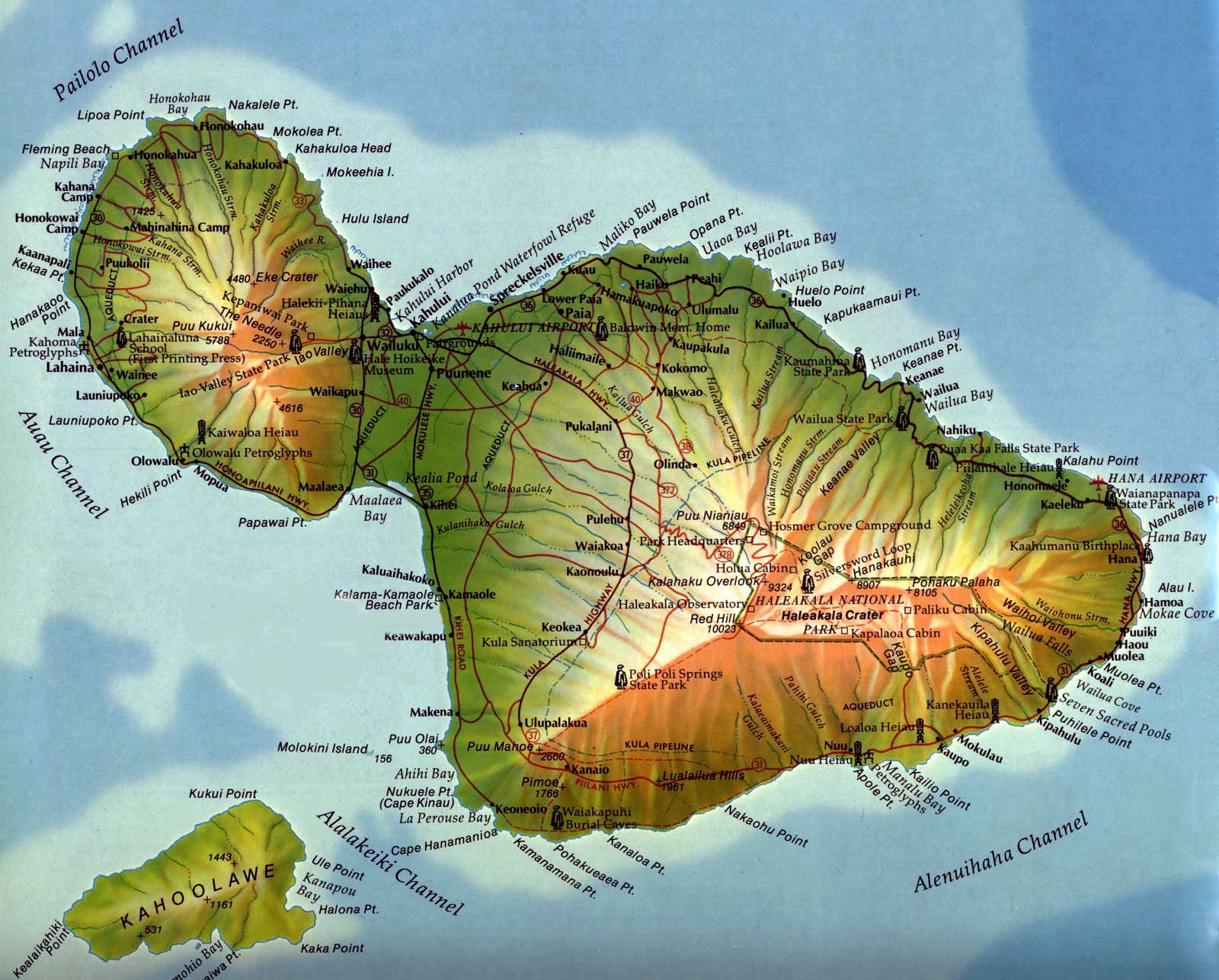 Printable Maui Map