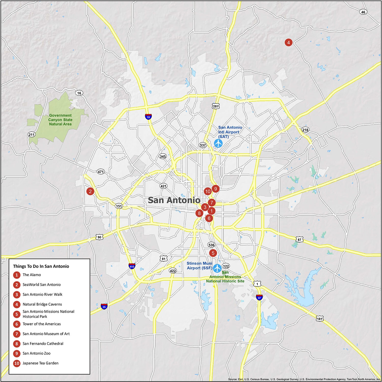 Map Of San Antonio Texas GIS Geography Map Of San Antonio Texas GIS Geography