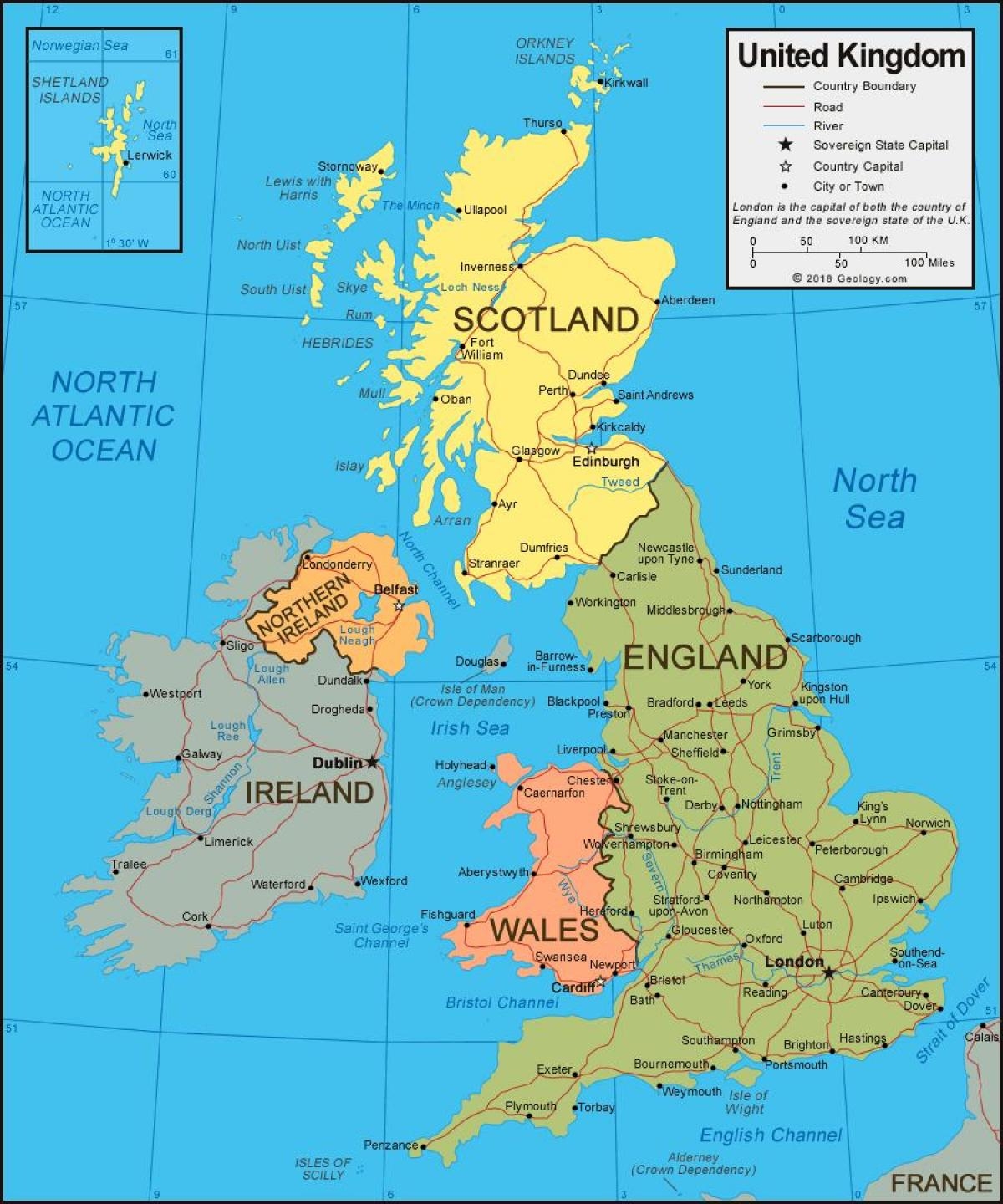 Map Of United Kingdom UK Offline Map And Detailed Map Of United Kingdom UK 