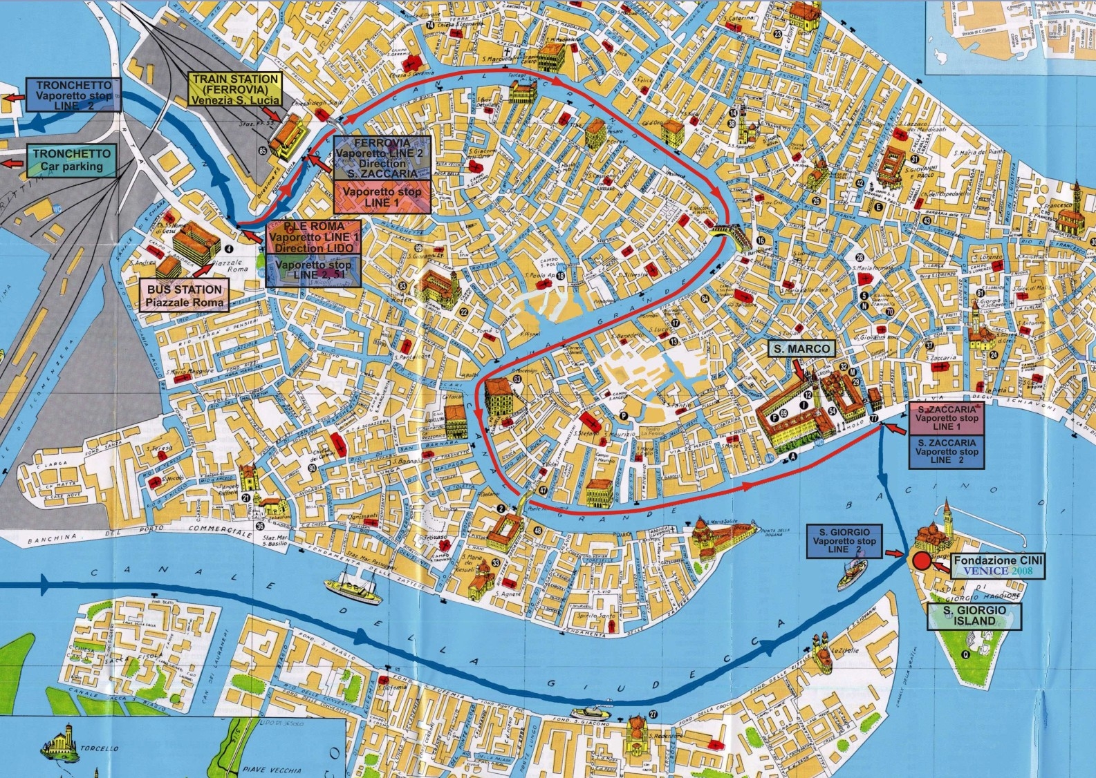 Map Of Venice Interactive Map And Pdf Maps Download