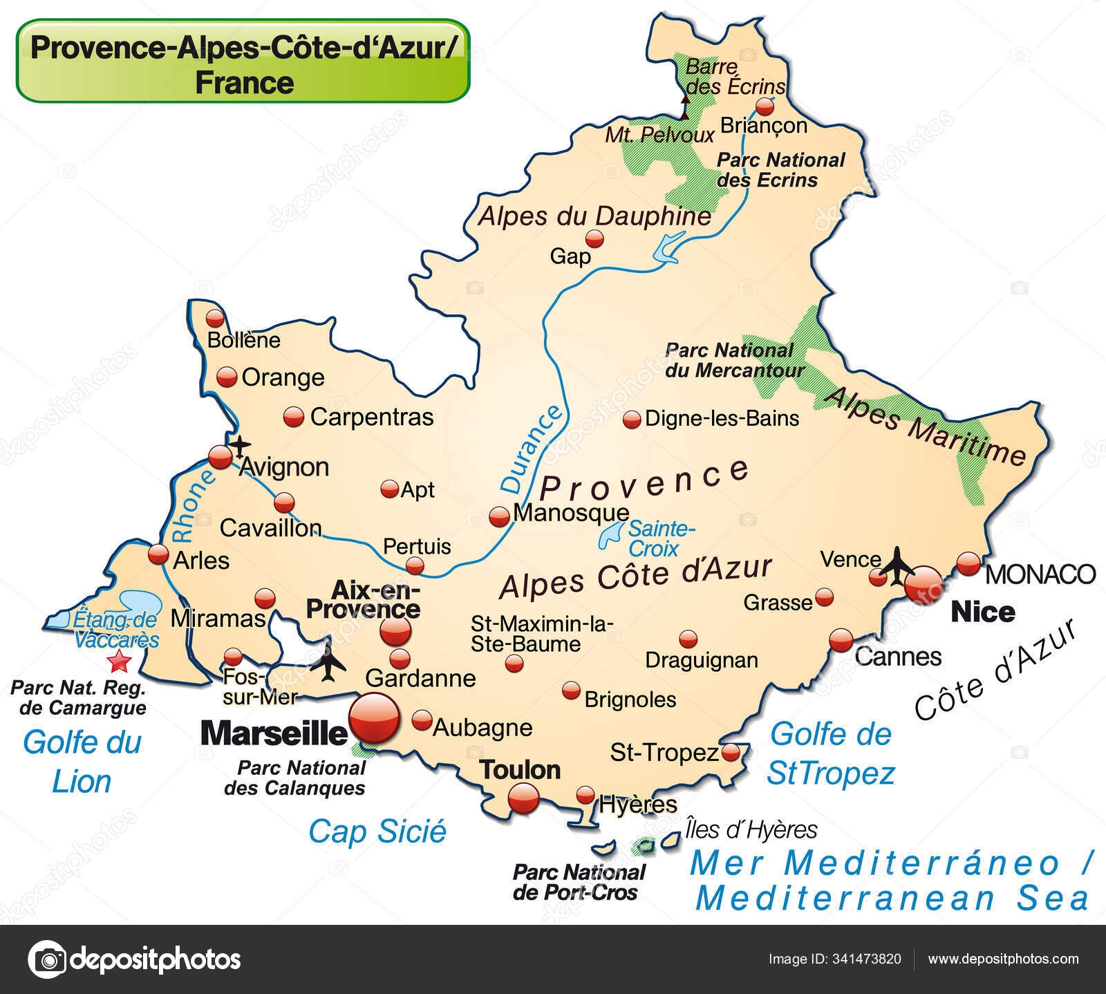 Printable Map Of Provence Printable Map Of Provence