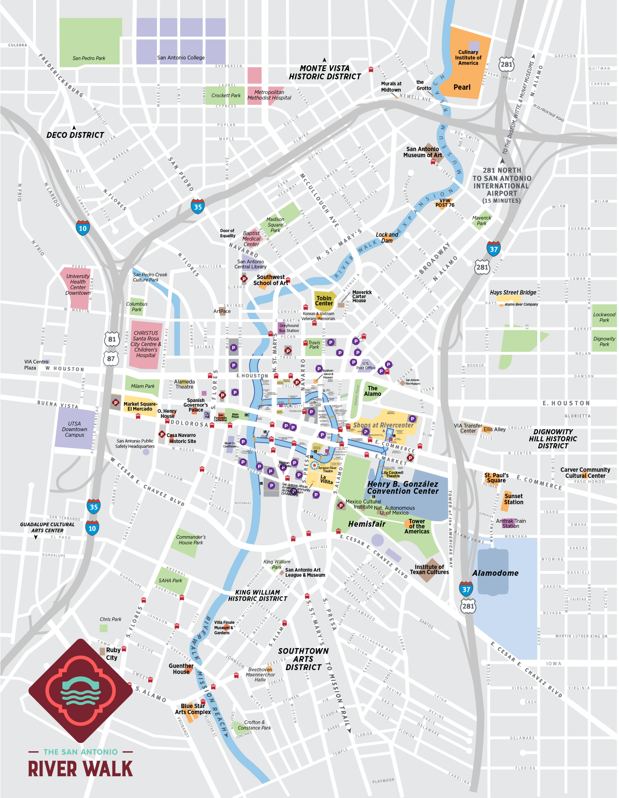 Maps San Antonio River Walk Maps San Antonio River Walk