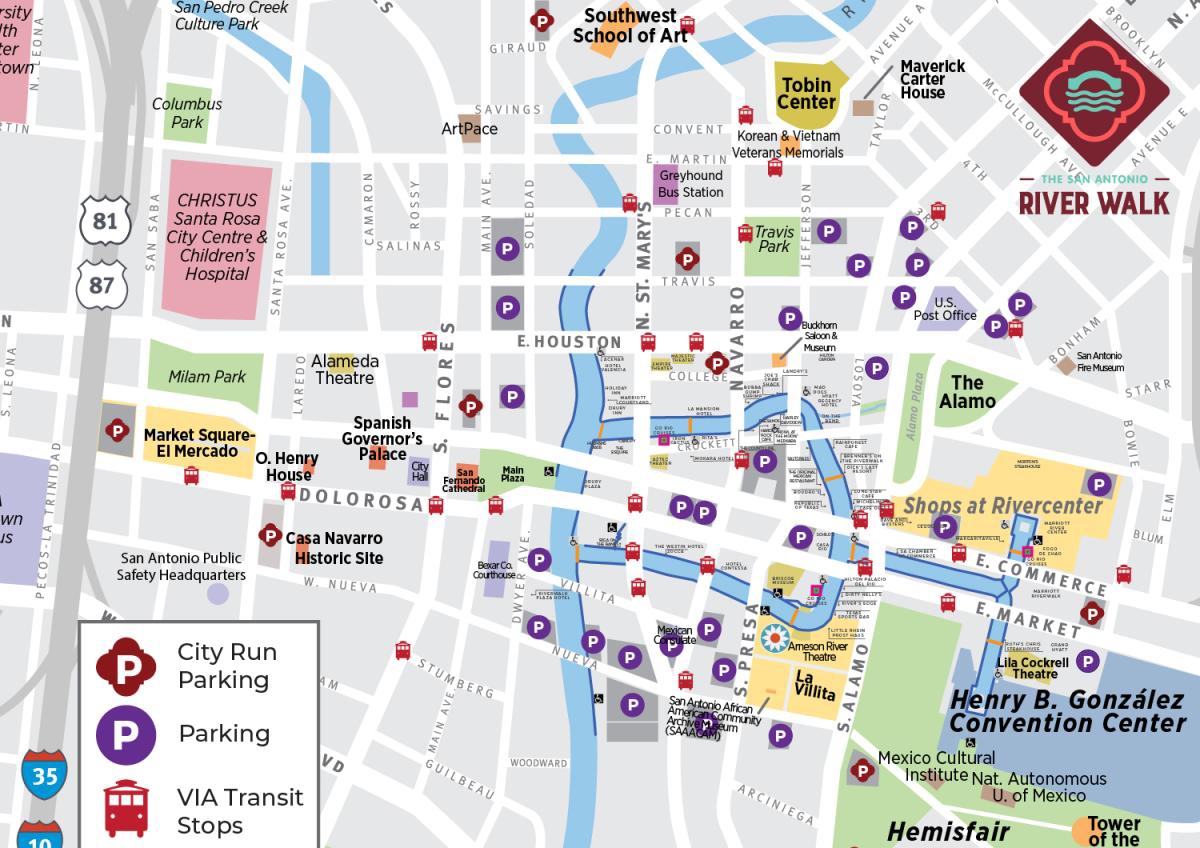Printable Map Of San Antonio Texas Printable Map Of San Antonio Texas