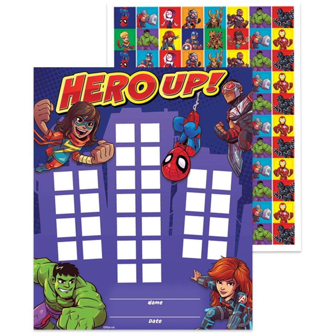 Marvel Super Hero Adventure Mini Reward Charts 36 Count Package With Over 700 Stickers