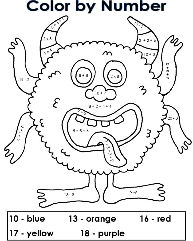 Math Coloring Pages Printable Coloring Pages FREE