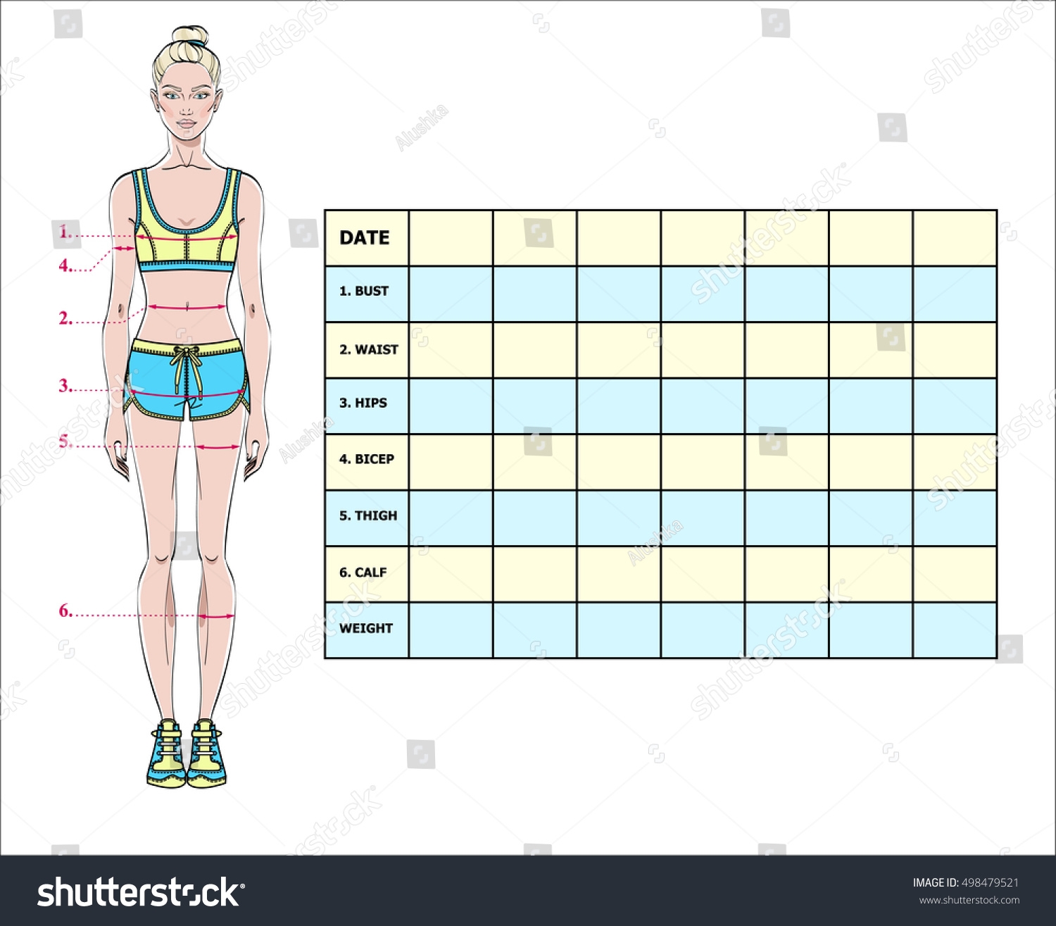 Measurement Chart For Weight Loss