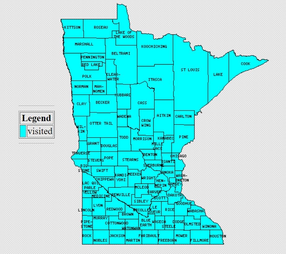 Printable Minnesota County Map Printable Minnesota County Map