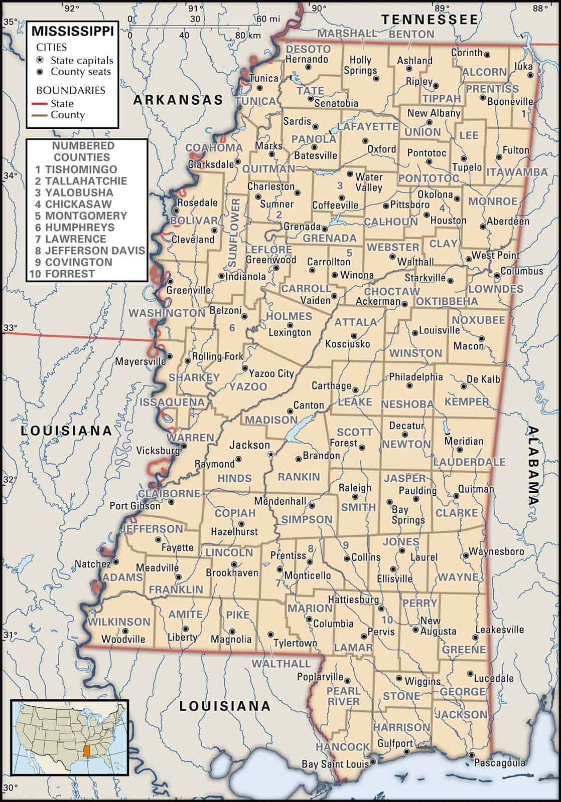 Mississippi County Maps Interactive History U0026 Complete List