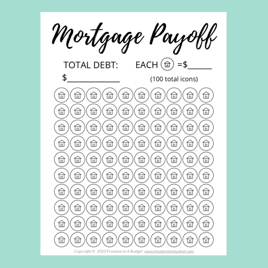 Printable Loan Payment Chart