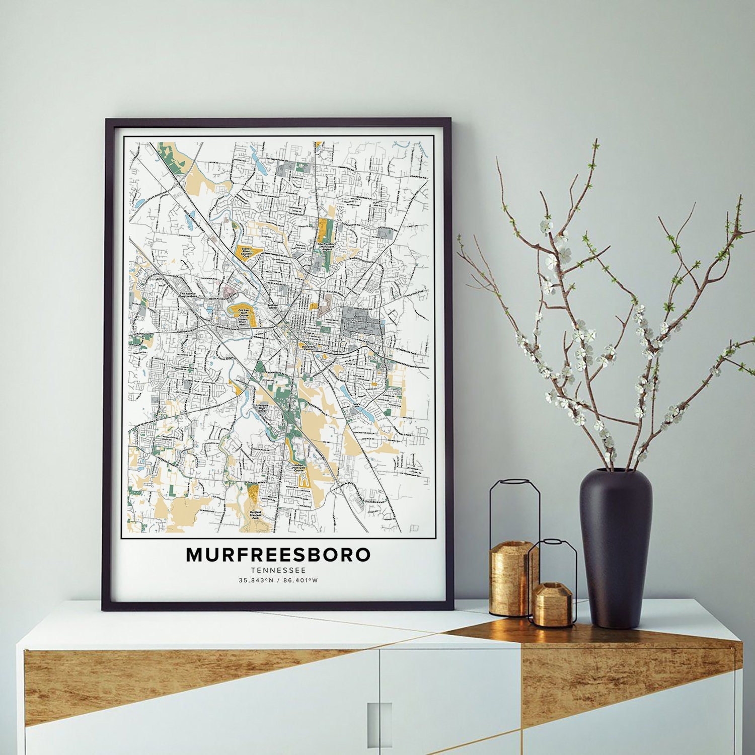 Printable Map Of Murfreesboro Tn