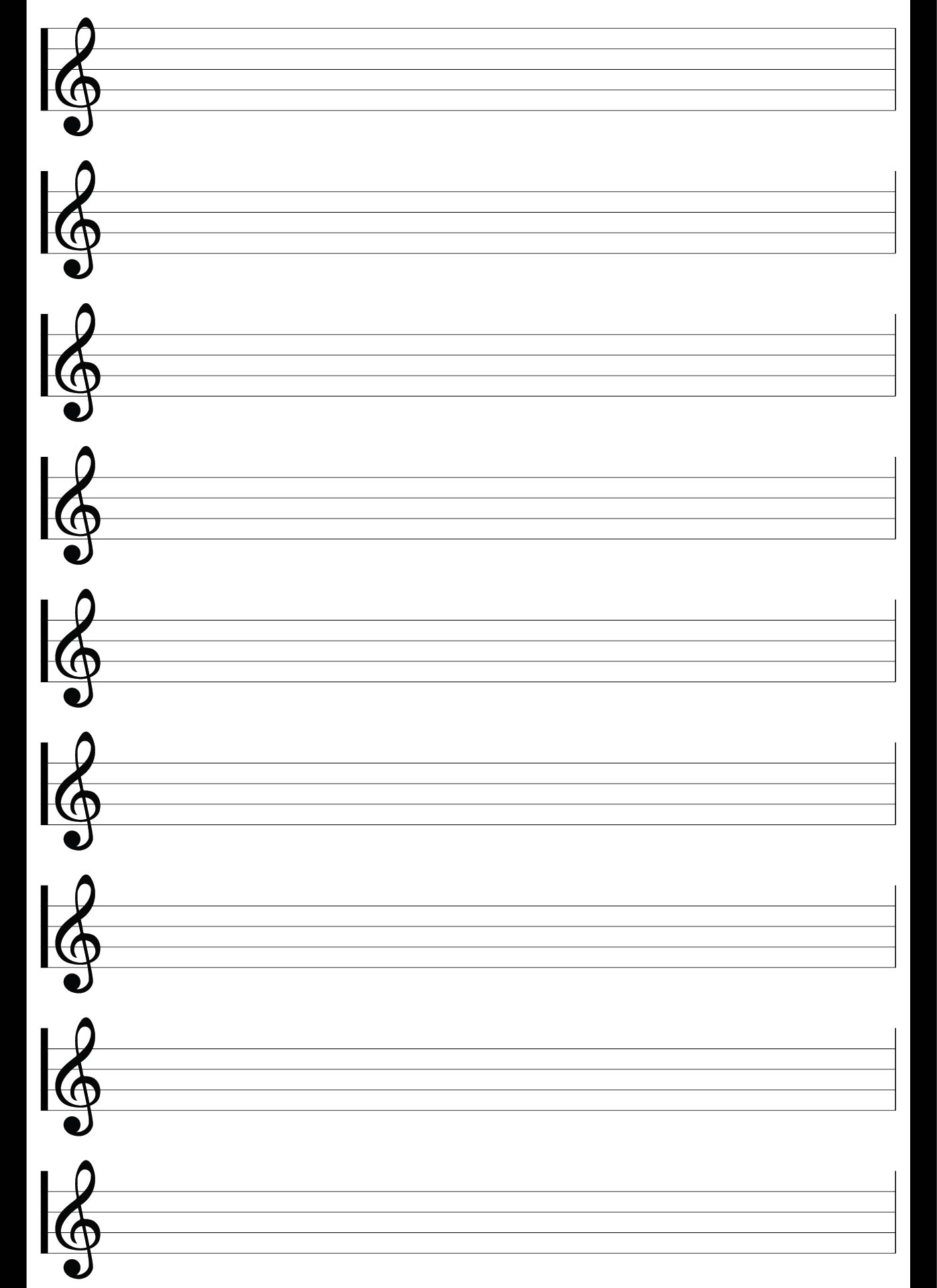 Music Notebook Blank Sheet For Violin Manuscript Paper 10 Staves Per Violin For Kids
