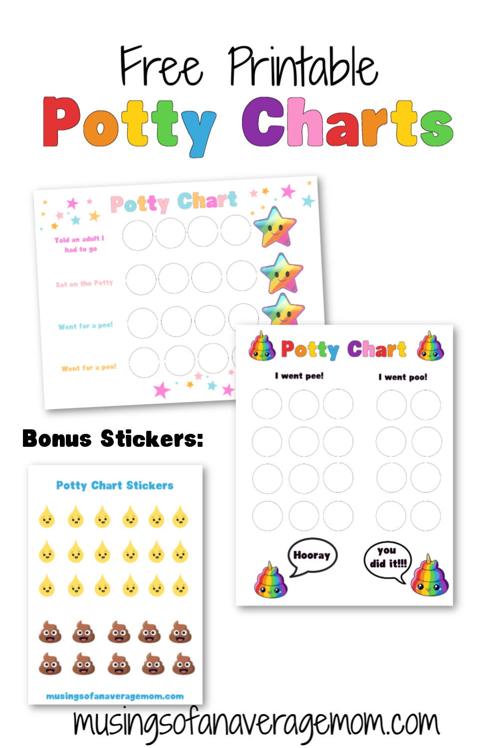 Free Printable Potty Chart For Toddlers