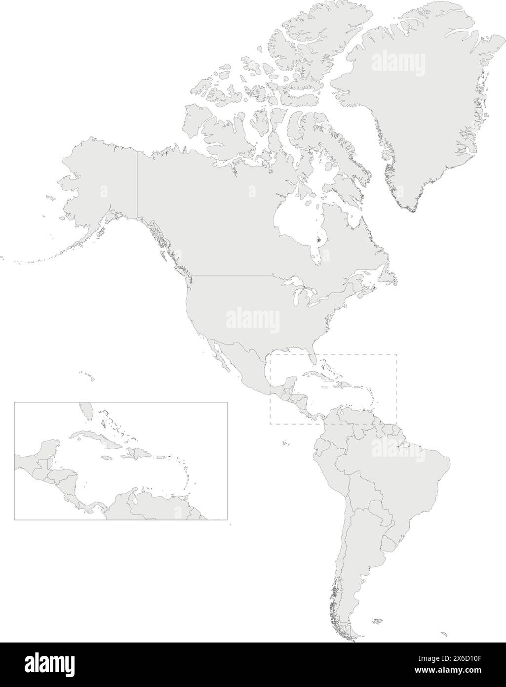 North South America Map Mexico Cut Out Stock Images Pictures Alamy