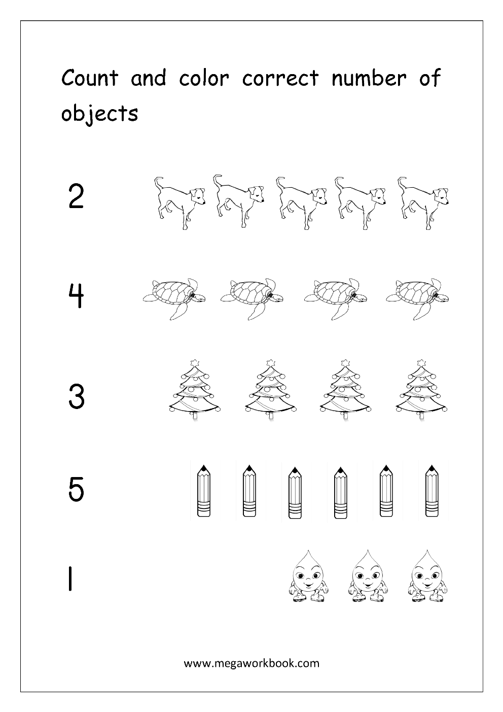 Number Counting Worksheets Math Counting Worksheets Free Worksheets Library