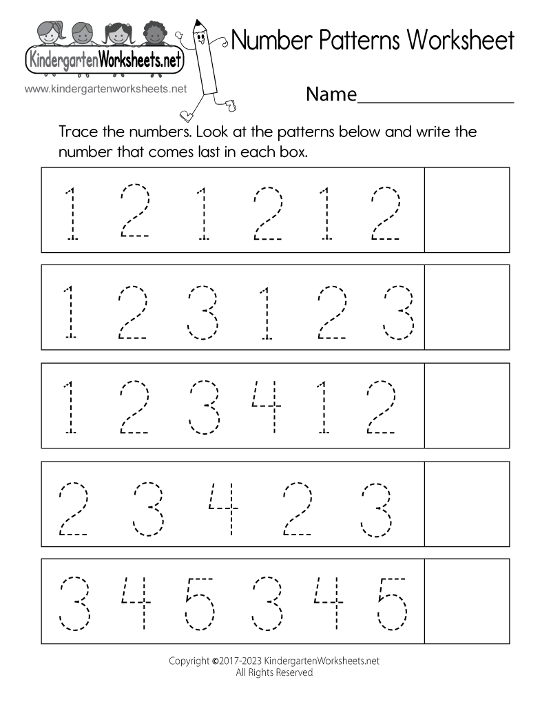 Number Patterns Worksheet Free Printable Digital U0026 PDF