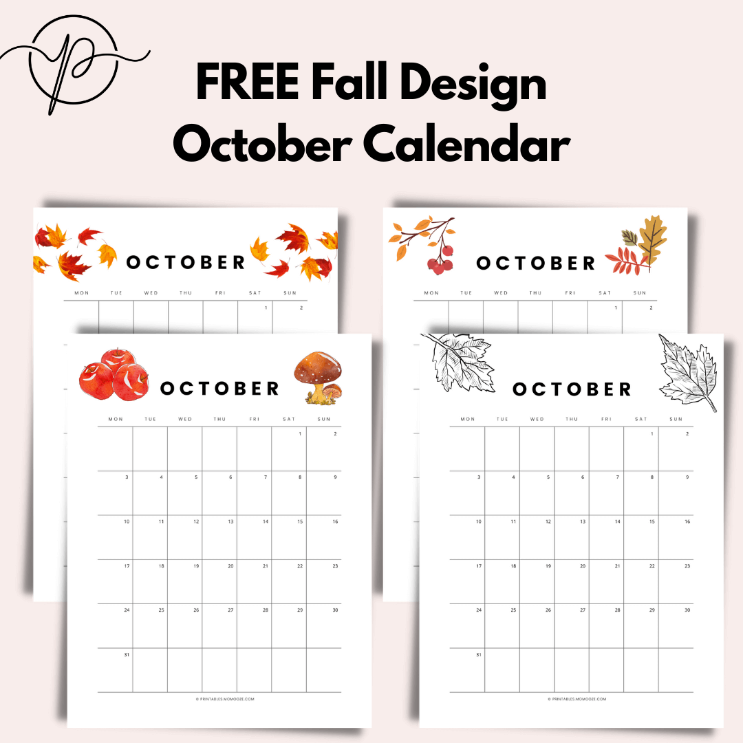 October 23 Calendar Printable