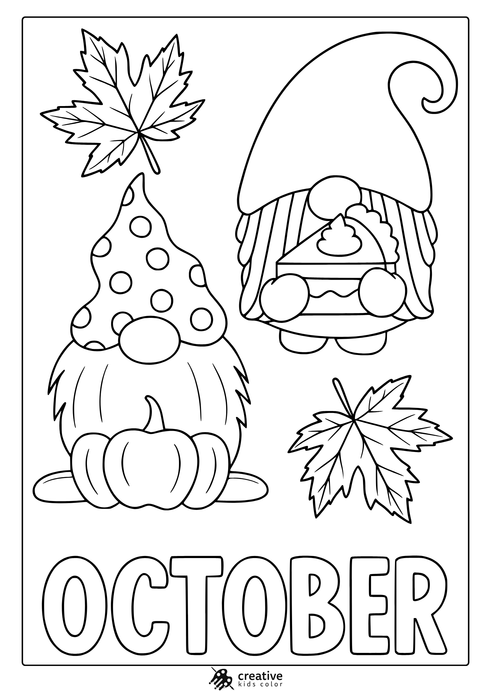 October Coloring Pages Free Printable Seasonal PDFs 